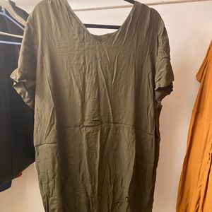 madewell xxl button back dress NWT